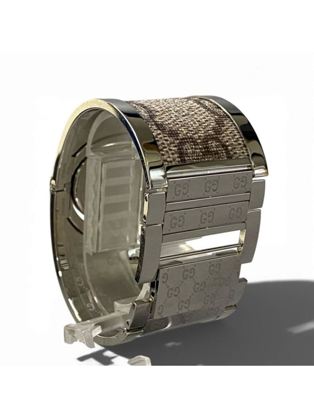 Gucci GG Logo Bangle Type Watch Bracelet - Picture 5 of 8